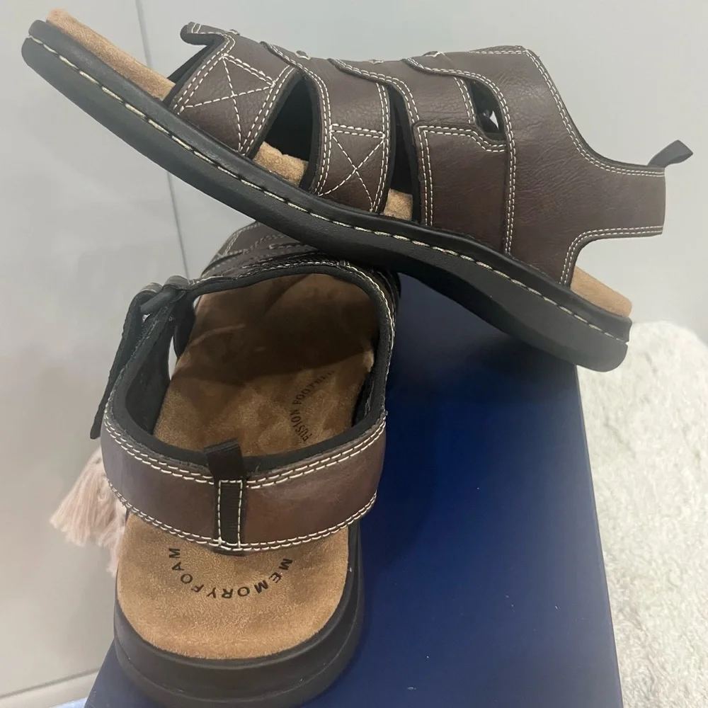 Dockers‎ Men's Dark Brown Strap Sandals
